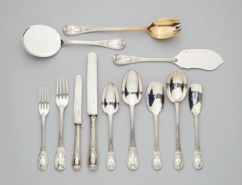 Charles-Nicolas Odiot - A Parisian silver cutlery set