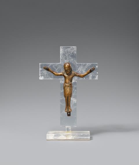 Maasland - A cast bronze Corpus Christi, presumably Maasland, circa 1200