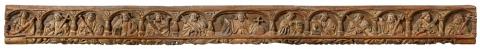 Lower Rhine Region - A carved wooden relief of Christ and the Apostles (apostle beam), probably Lower Rhine-Region, circa 1530