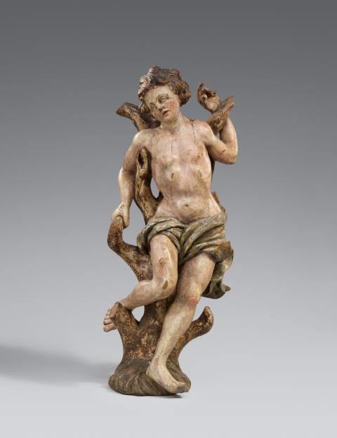 Flemish late 17th century - A late 17th century Flemish carved wood depiction of Saint Sebastian