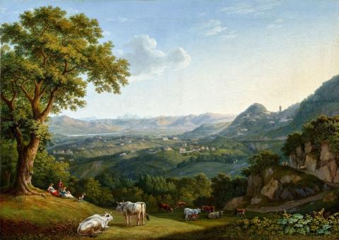 Jacob Philipp Hackert - Blick auf das Arnotal und Fiesole