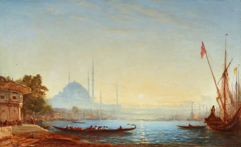 Felix Ziem - Blick auf Istanbul und den Bosporus