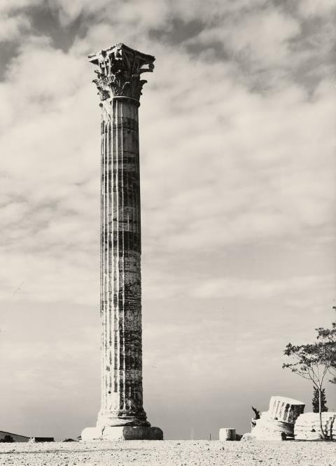 Walter Hege - Untitled (Column at the Temple of Olympian Zeus, Acropolis, Athens)