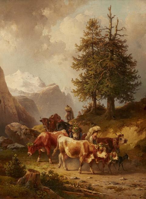 Edmund Mahlknecht - Return of the Herd with an Approaching Storm