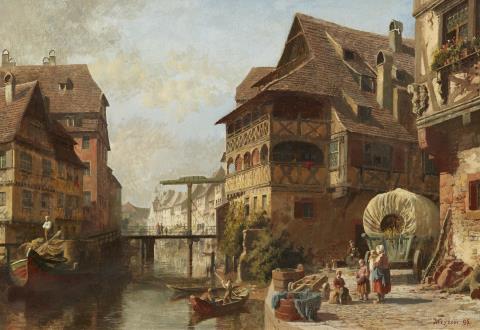 Karl Weysser - Ansicht von Strassburg