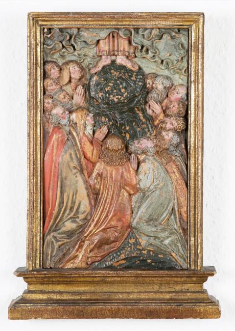 Wohl Bayern um 1510/20 - Relief mit der Darstellung der Himmelfahrt Christi