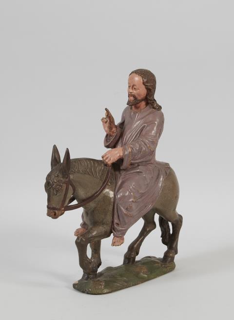 German 19. Jahrhundert - Christus auf dem Esel