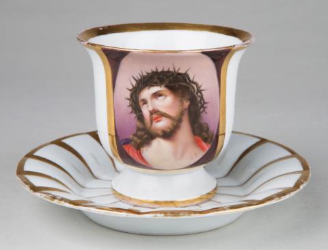  Fürstenberg - Tasse und UT "Christus mit der Dornenkrone"