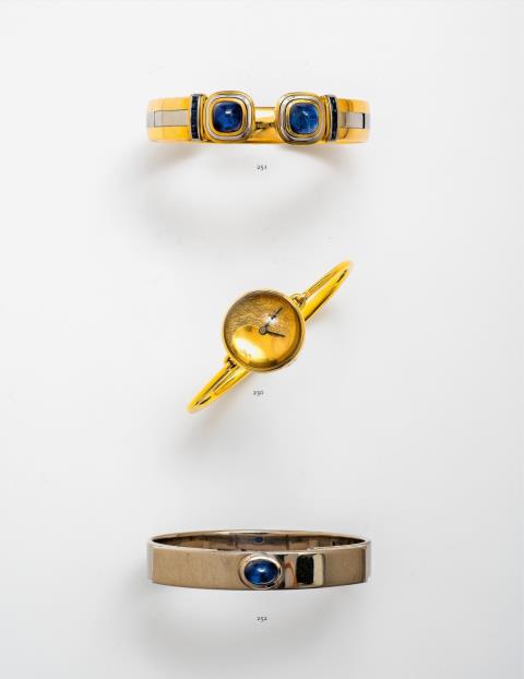 Max Pollinger - A gold, platinum, and sapphire bangle