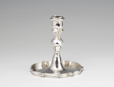 Johann Christian Neuss - An Augsburg silver candlestick