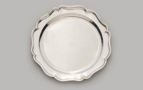 Johann Wilhelm Dammann - An Augsburg silver platter