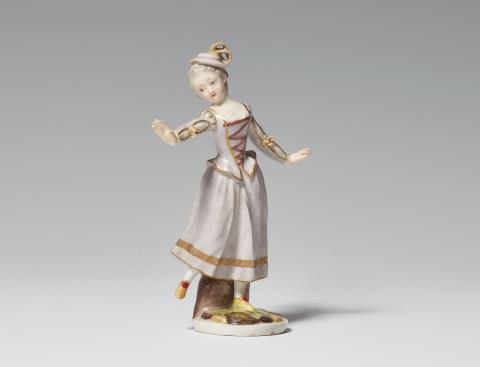  Zürcher Porzellanfabrik in Schooren - A Zurich porcelain figure of a dancing girl