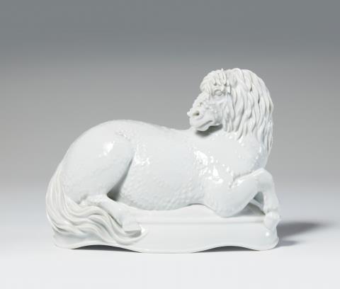 Max Esser - A Meissen porcelain horse from the "Reineke Fuchs" centrepiece