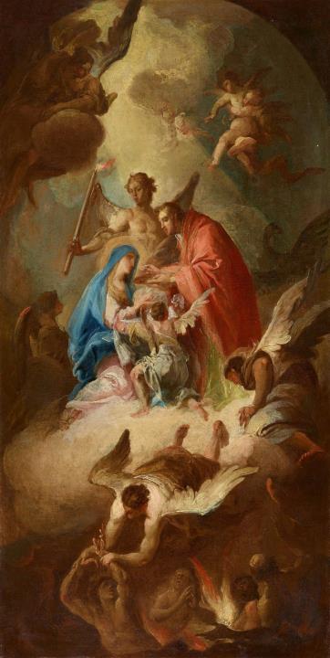 Joseph Stern - Der Apostel Johannes erteilt Maria die hl. Kommunion