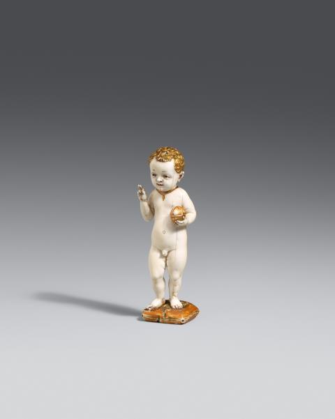 South German circa 1515 - A South German ivory figure of the Infant Christ, circa 1515