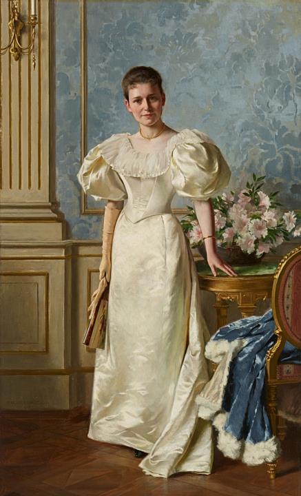 Max Volkhart - Portrait of Elisabeth Johanna Adele von Wedderkop, née Koenigs