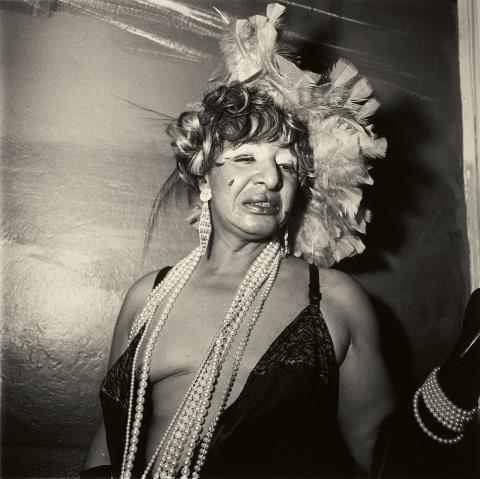 Diane Arbus - Transvestite at a Drag Ball, New York City