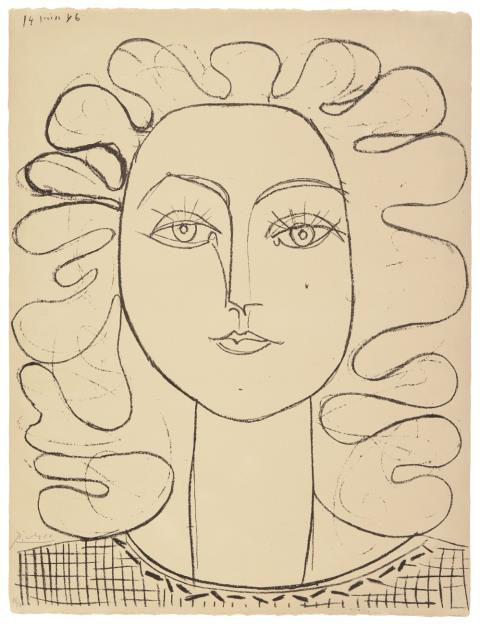 Pablo Picasso - Françoise aux cheveux ondulés