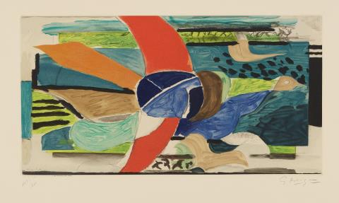 Nach Georges Braque - Oiseau multicolore