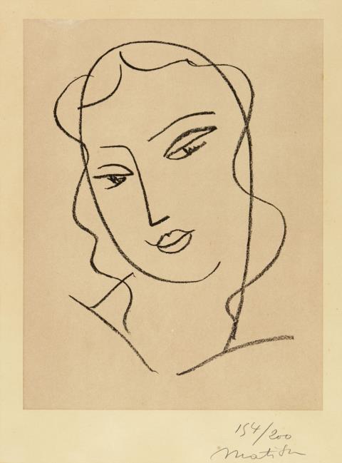 Henri Matisse - Etude pour la Vierge "Tête voilée"