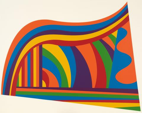 Sol LeWitt - Arcs and Bands in Color