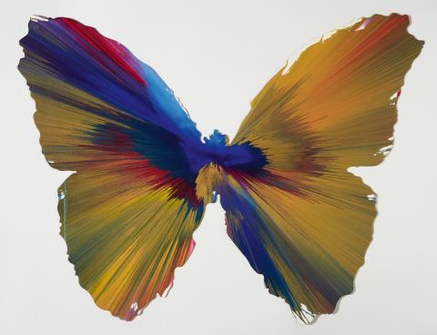 Damien Hirst - Butterfly/Spinpainting