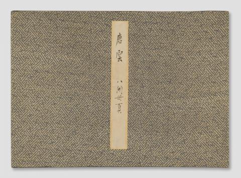 Yun Tang - A folding album with eight depictions of animals and plants. Each sheet inscribed, first sheet dated 1958, signed Tang Yun and sealed Tang Yun si yin. Brocade covers.