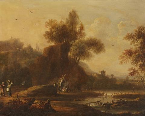 Johann Alexander Thiele - Landschaft an einem Fluss