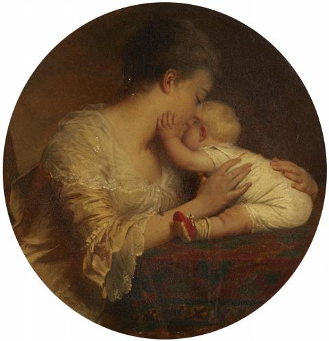Eugen Klimsch - A Mother and Child