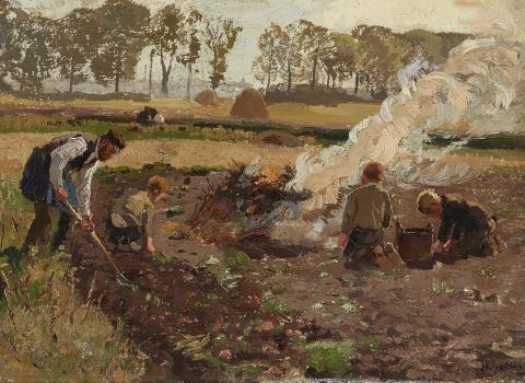 Hugo Mühlig - The Potato Harvest