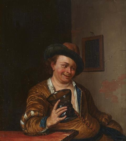 Jan van Mieris - Drinker in an Interior