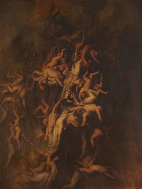 Peter Paul Rubens, in der Art - Sturz der Verdammten