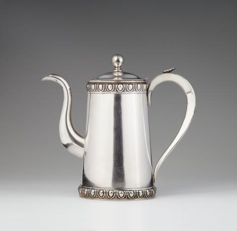 Heinrich Wilhelm Ludwig Wilm jun. - A Berlin silver coffee pot from Café Jostÿ