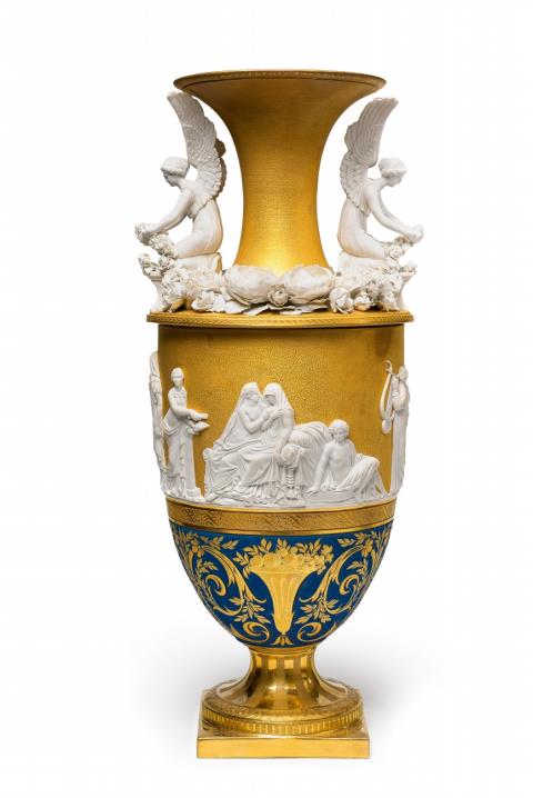 Vase mit Aldobrandinischer Hochzeit, sog. Nuptialvase aus dem Service vom Eisernen Helm