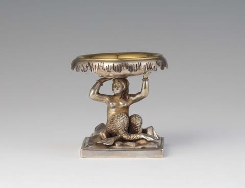 Franz Sohn - A Neoclassical silver gilt salt