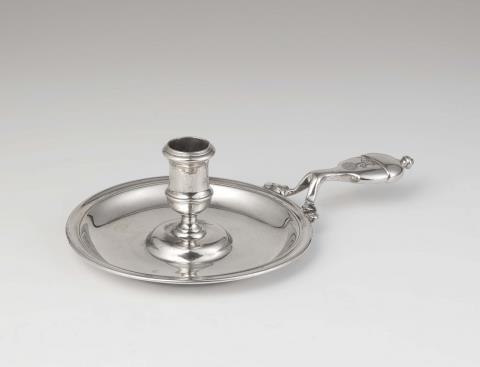 Abraham Buteux - A George I silver chamberstick
