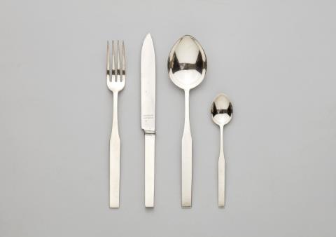 A Heilbronn silver cutlery set designed by Emil Lettré
