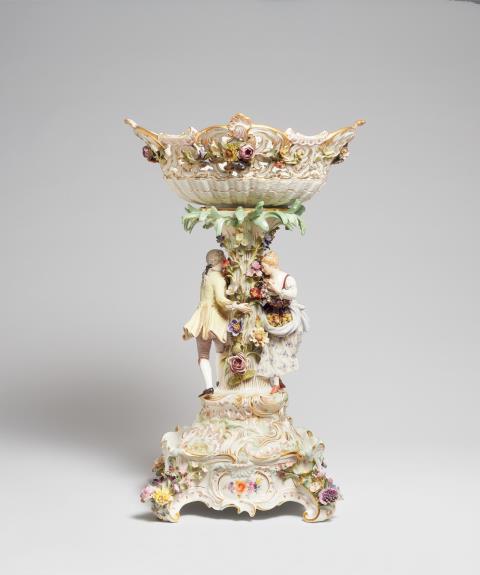 Ernst August Leuteritz - Two large Meissen porcelain centrepieces