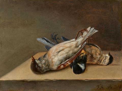 F. A. Brandel - Still Life with two Birds