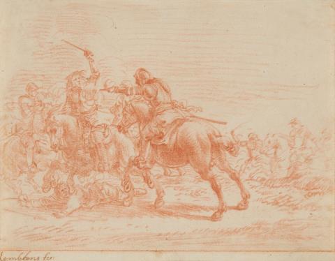  Unidentified painter - Cavalry Battle