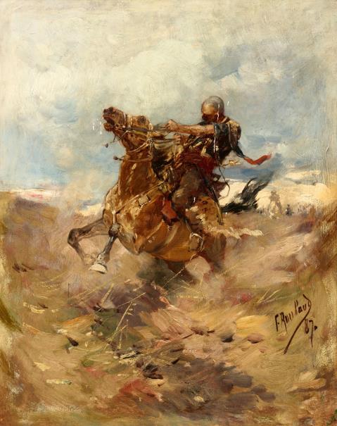 Franz Alekseyevich Roubaud - Circassian Horseman
