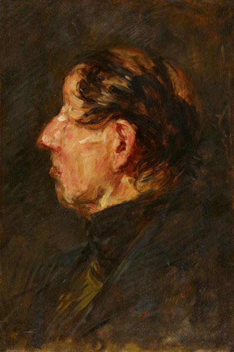 Wilhelm Busch - Portrait of a Gentleman in Profile
