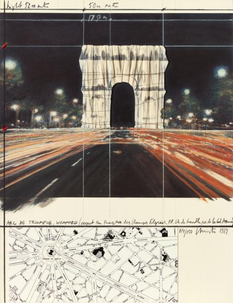 Christo - Arc de Triomphe, Wrapped, Project for Paris