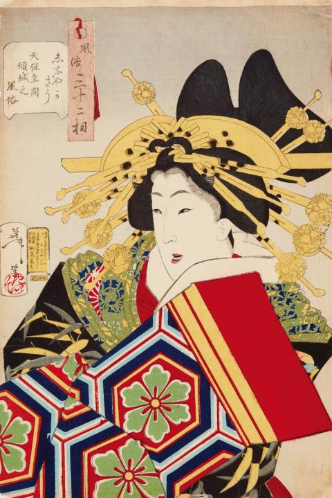 Jean-Baptiste Monnoyer - Tsukioka Yoshitoshi (1839-1892)