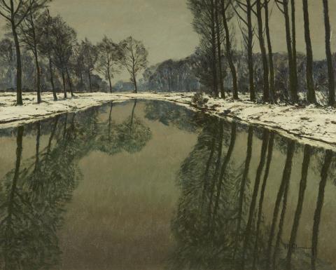 Max Clarenbach - Winter on the Erft