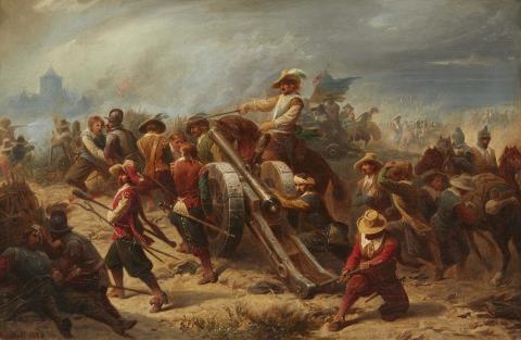 Christian Sell - Gefechtsszene aus dem Dreißigjährigen Krieg