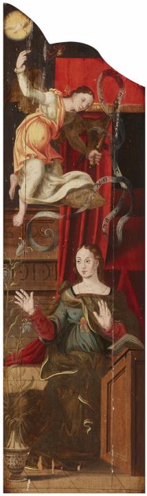 Charlotte Moorman - Altarflügel mit der Verkündigung an Maria