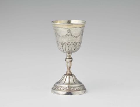 Carl Friederich Hübener - A small Berlin parcel gilt silver chalice