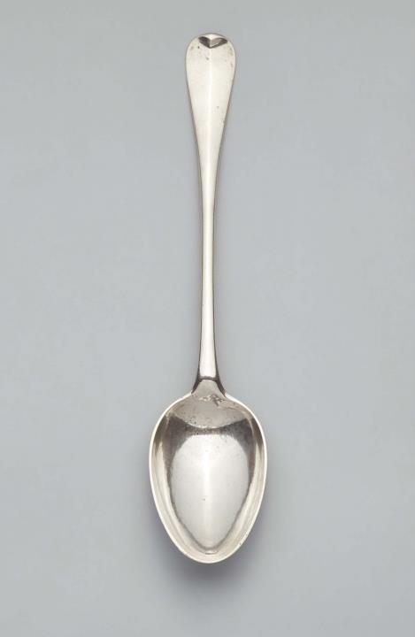 Johann Daniel Sandrart - A Berlin silver dumpling spoon