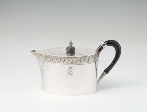 Gebrüder Schrödel - A Dresden silver teapot